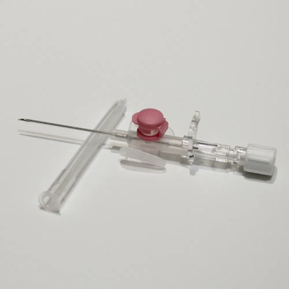 Disposable IV Cannula with Side Injection Port, Kink Resistant Flexible Catheter for Clinical Infusion Therapy