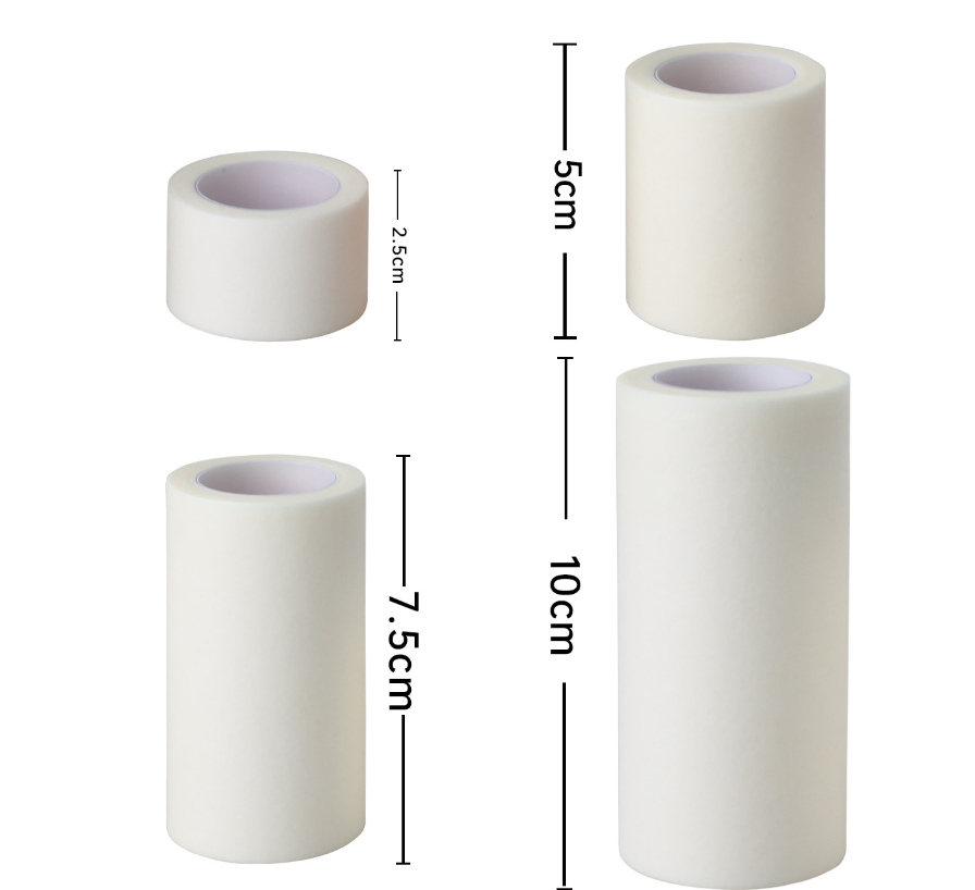 Soft Comfortable Microporous Nonwoven Medical Paper Tape with Reliable Adhesion