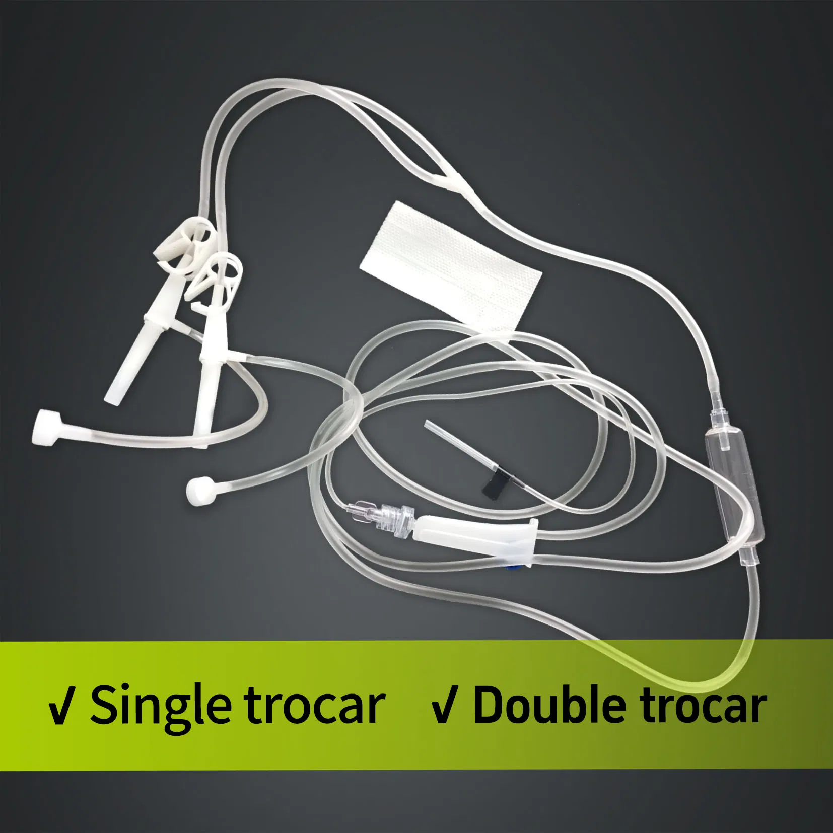 Cheap Price Medical Disposable IV Infusion Set with with Infusion Patch