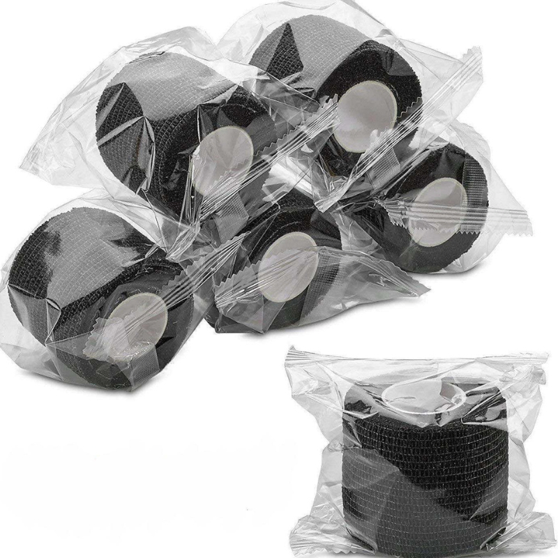 2" Wide X 5 Yards Tattoo Grip Tape Non-Woven Self-Adherent Cohesive Bandage for Tattoo Medical Use, Sports