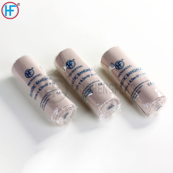 Disposable Medical Hospital Gauze Supply Skin Color High Elastic Cotton Crepe 90GSM Bandage Factory