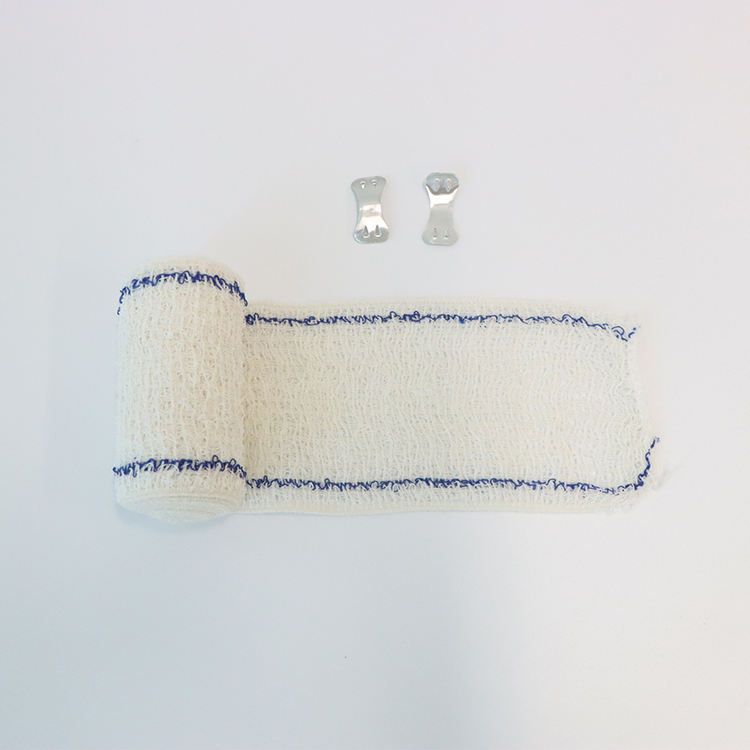 Hot Sale CE Approved Elastic Bandage Cotton Elastic Crepe Bandage with Elastic Band Clip Cotton Crepe Bandage
