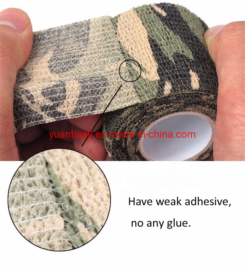 Non Woven Waterproof Camo Vet Wrap Self-Adherent Cohesive Tape Bandage Elastic Compression Manufacturer