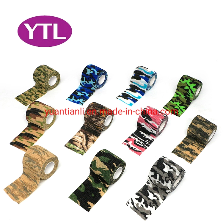 Non Woven Waterproof Camo Vet Wrap Self-Adherent Cohesive Tape Bandage Elastic Compression Manufacturer