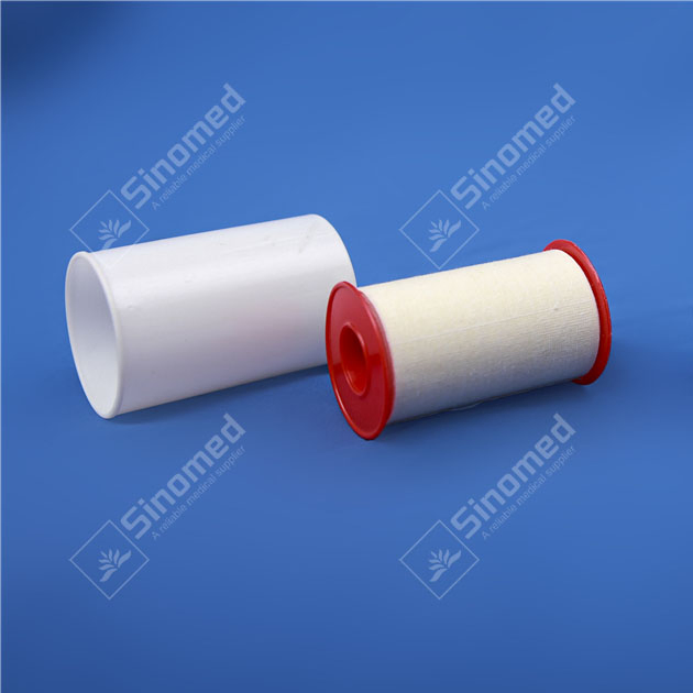 Disposable Adhesive Plaster Spool Plastic Cover Strong Stick Surgical Zinc Oxide Plaster