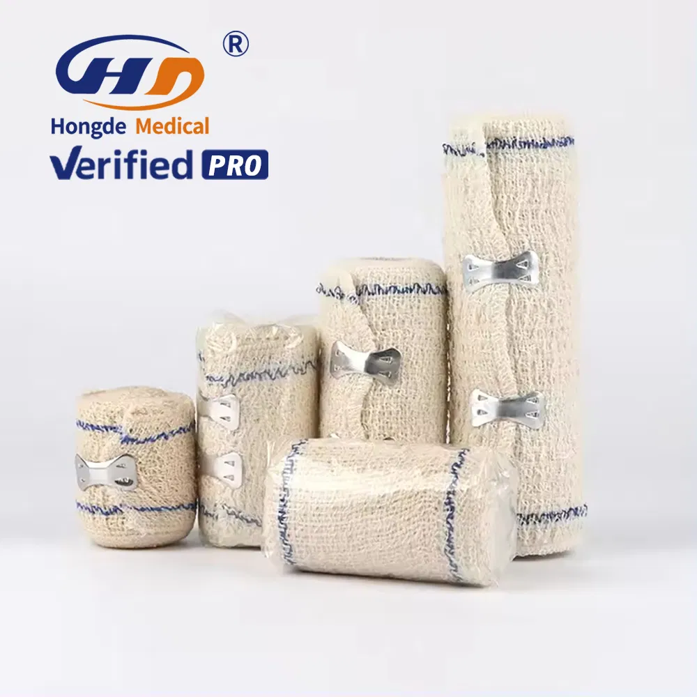 Elastic Crepe Bandage Cotton and Spandex Material for Medical Use