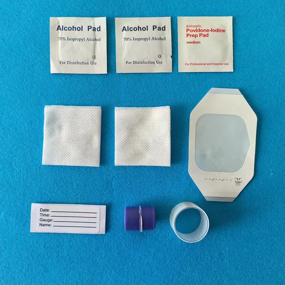 Disposable PVC Nursing Kit ISO Quality Certified IV Start Infusion Medical Consumables Transparent Wound Dressing