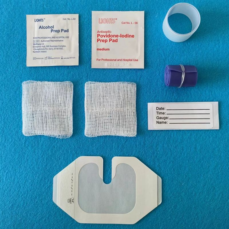 Disposable PVC Nursing Kit ISO Quality Certified IV Start Infusion Medical Consumables Transparent Wound Dressing