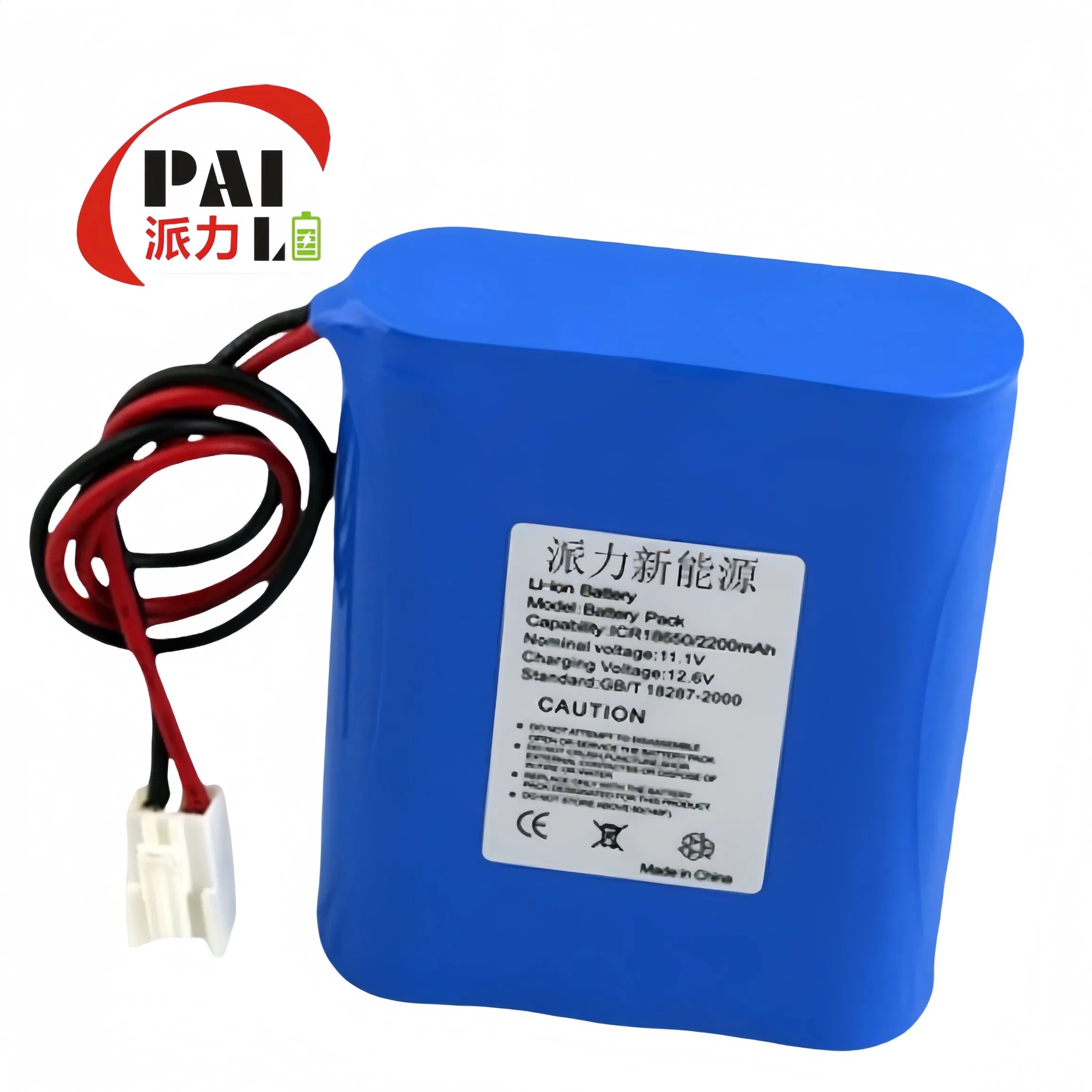 Waterproof Lithium Ion Battery 18650 3s1p 11.1V 3200mAh Rechargeable Battery Pack for Infusion Pump Medical Monitors Fitness Equipment