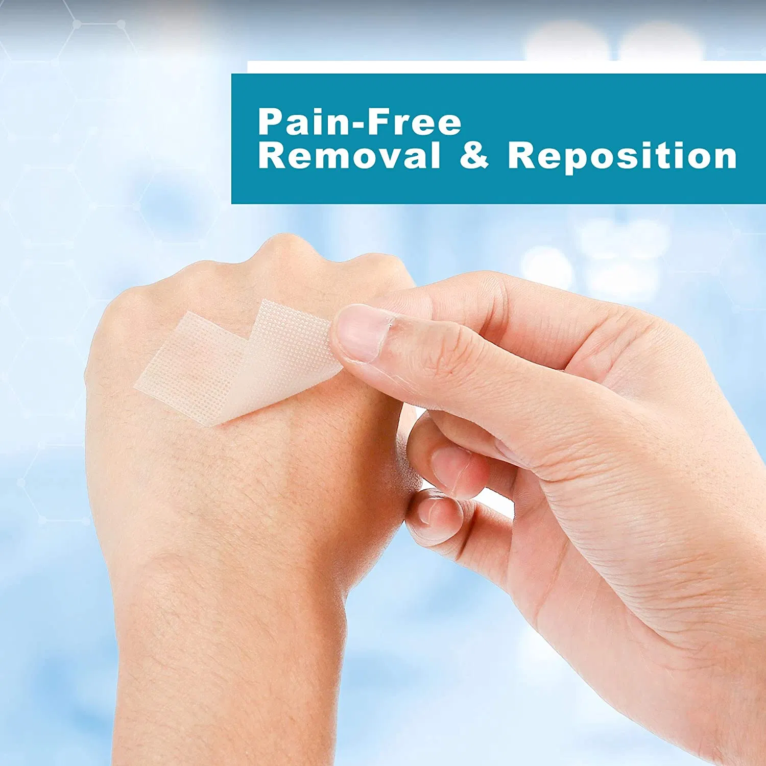 Easy-to-Tear Disposable Surgical Tape Transparent Self-Adhesive PE Tape for Medical Use