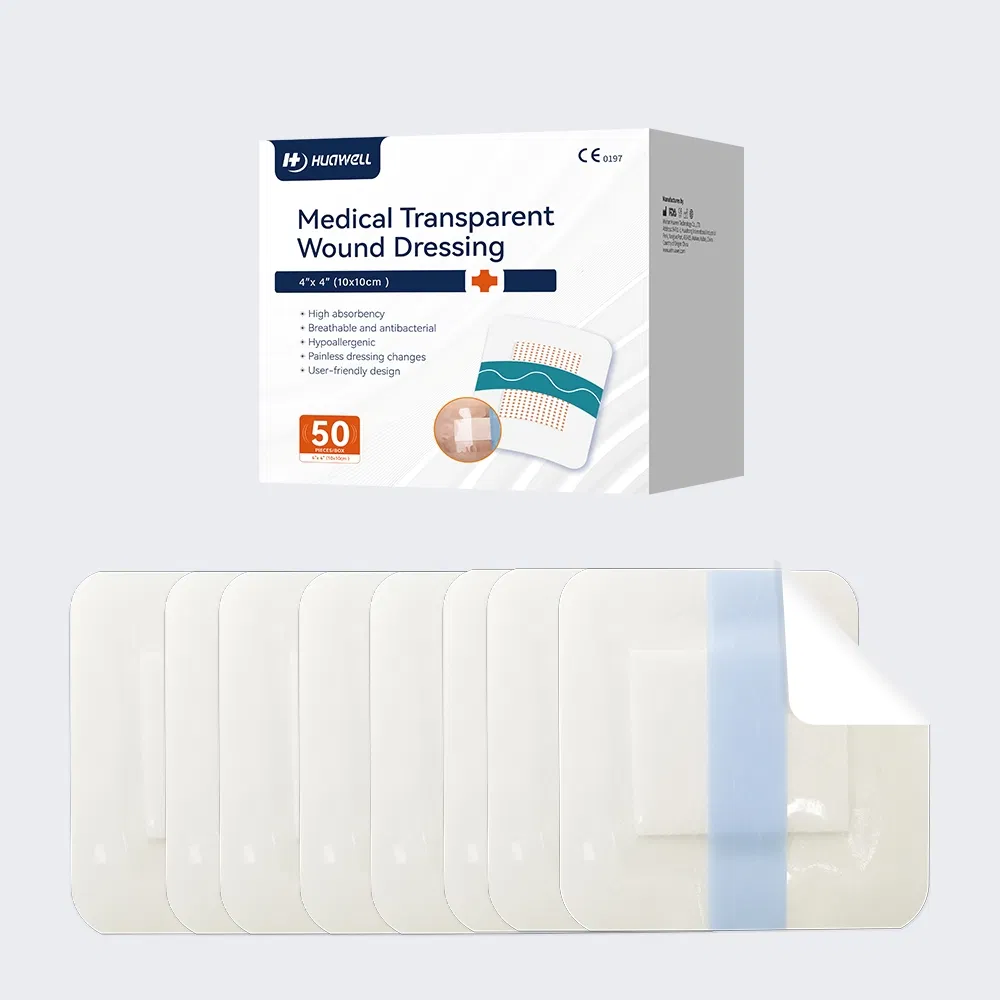 Medical Sterile Waterproof Dressing, Large Picc IV Cannula Patch, Transparent Film Dressing for Cesarean Section, Custom OEM Manufacturing