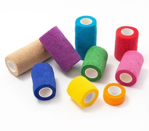 5cm Non-Woven Wrap Animal Self Adhesive Adherent Vet Cotton Dog Pet Self-Adhesive Elastic Cohesive Bandage