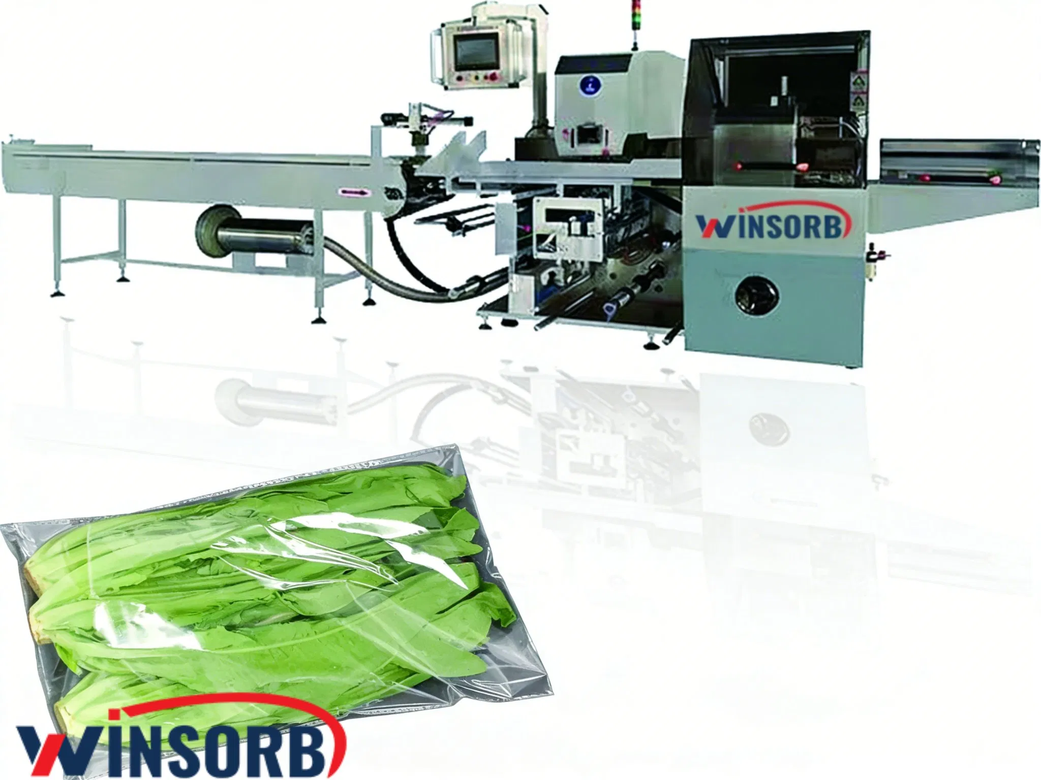 Wide Application for Greens Wba-V720 Automatic Box Motion Pillow Packaging Machine