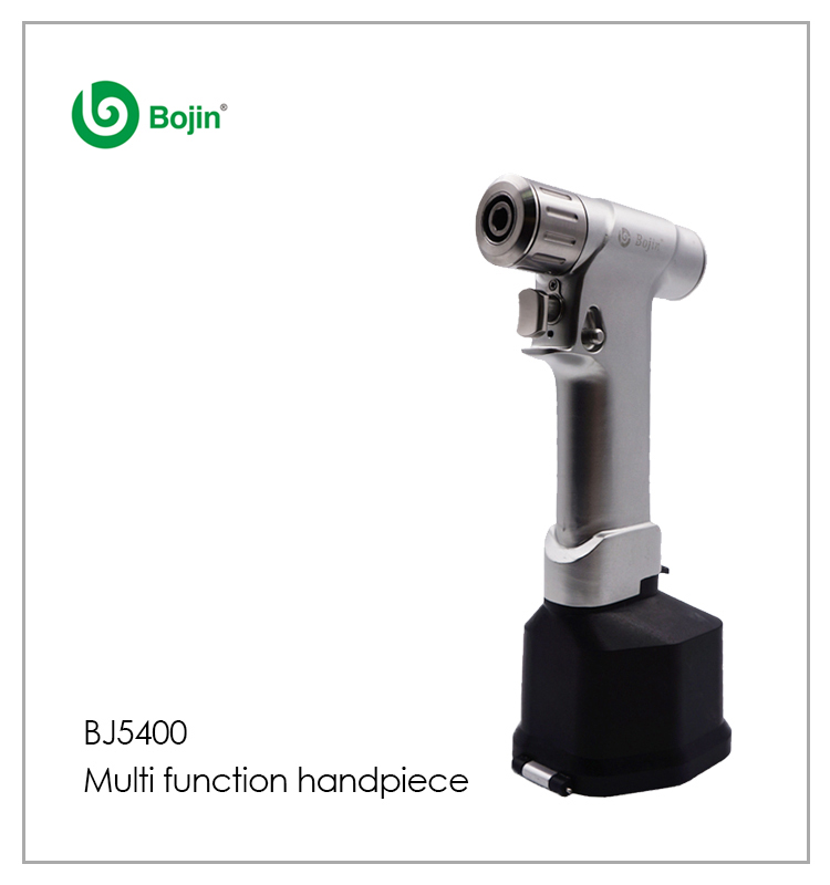 Shanghai Bojin BJ5400 Multi-functional Orthopedic Power Handpiece Drill Saw K-Wire 716g 140W 5mm Autoclavable