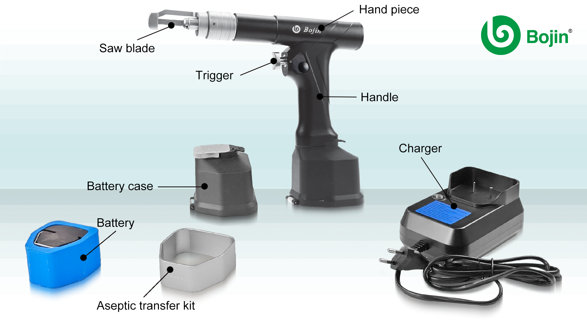 BOJIN Medical BJ5506 Sternum Saw Battery Medical Power Tools for Sternum Surgery