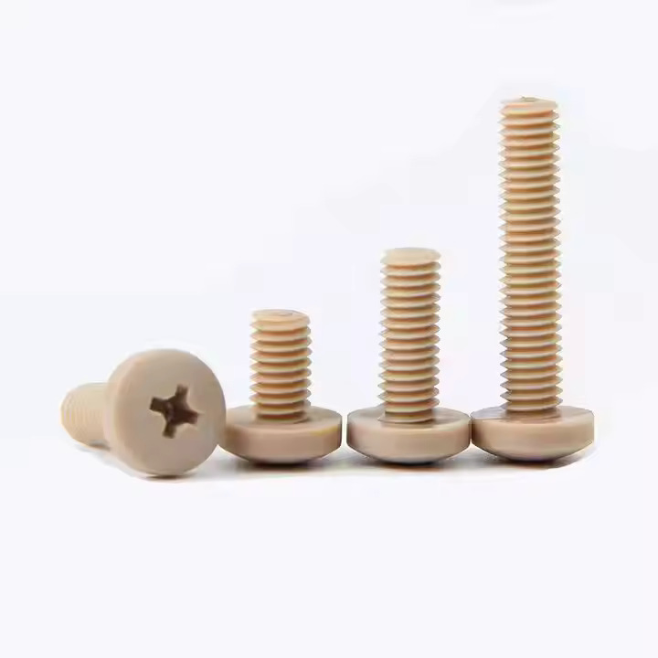 Insulation High Temperature Resistance Plastic Hexagon Allen Socket Hex Bolt Round Pan Head Peek Screws