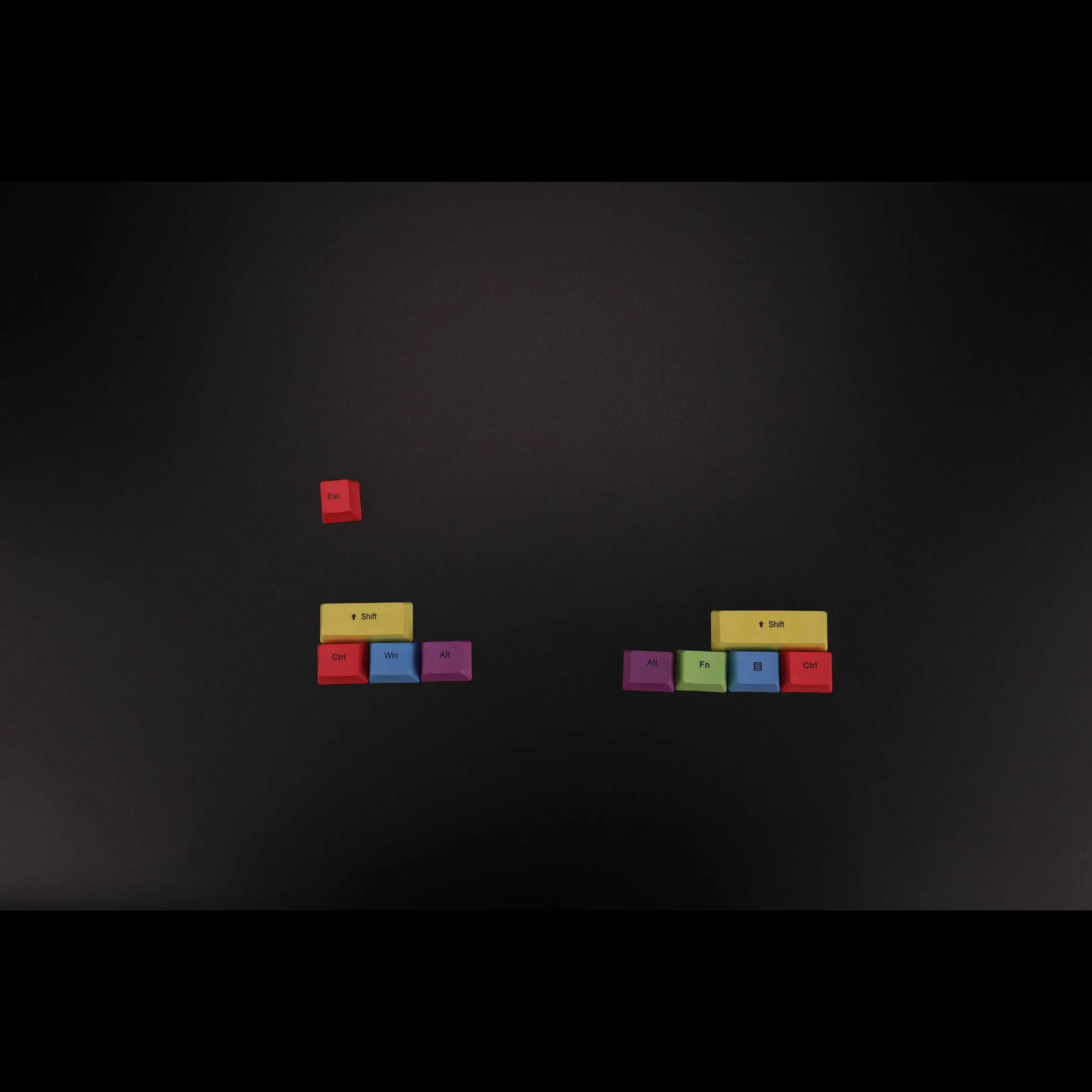 ESC/Shift/Control/Win/Alt/Fn PBT Material Key Cap for Replacement, Total 10 Keys