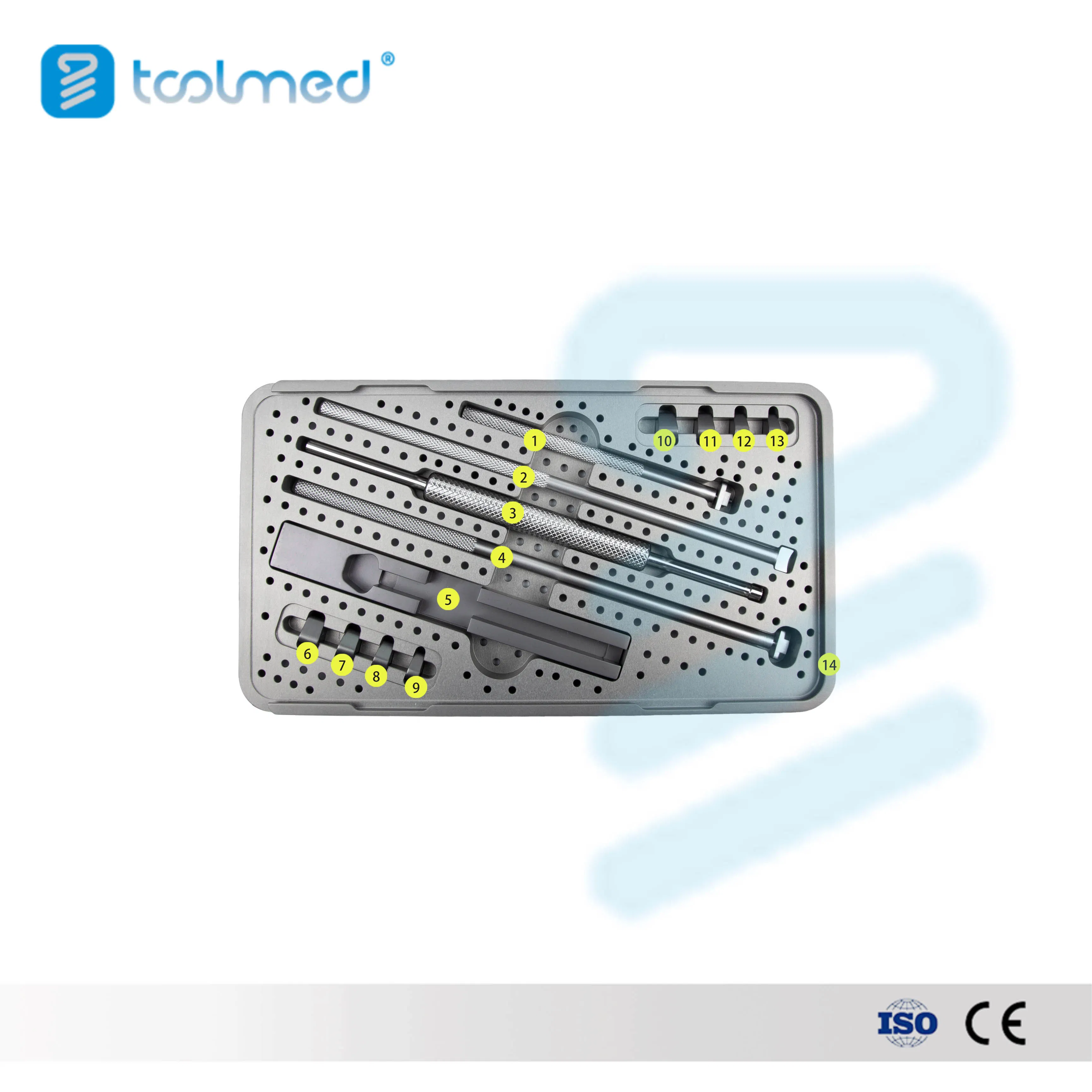 Spinal Cervical Peek Cage Implant Set Orthopedic Surgical Instrument Set