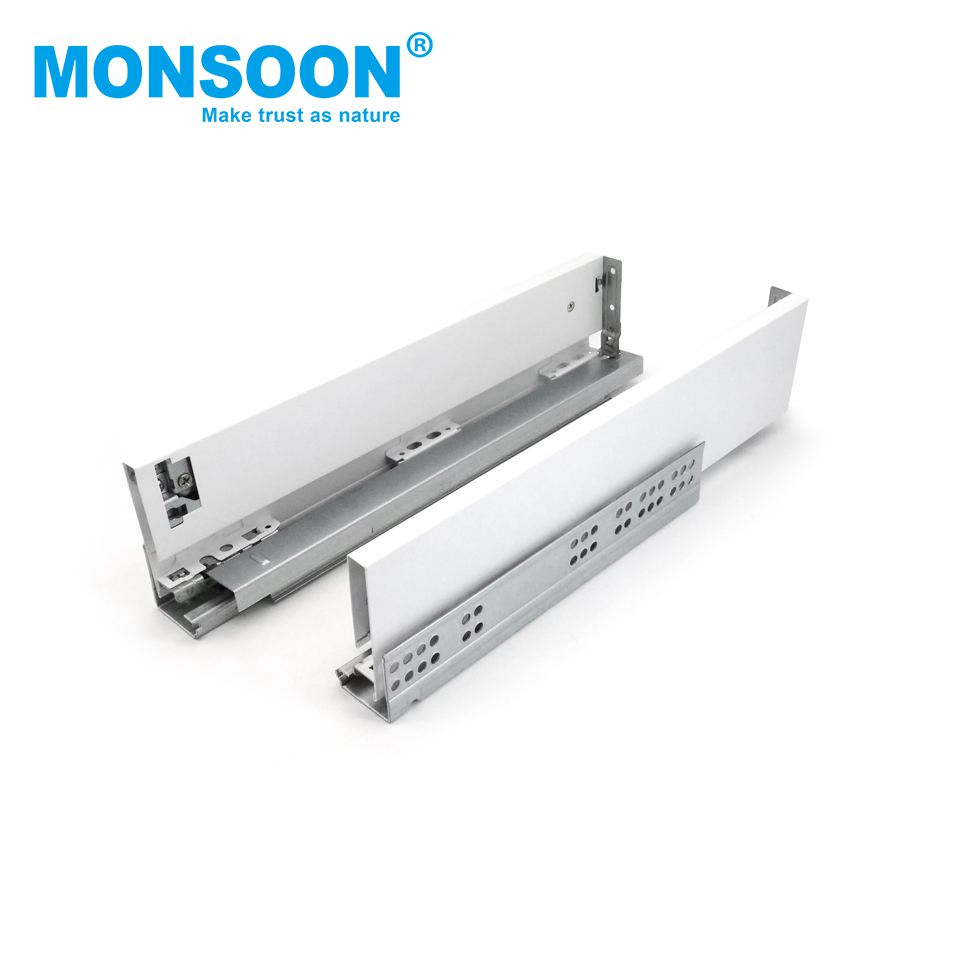 Kitchen Accessories Cabinet Door Undermounted Zinc Plated White Corredera Telescopical Ultbox-Standard Metal Legrabox Drawer System