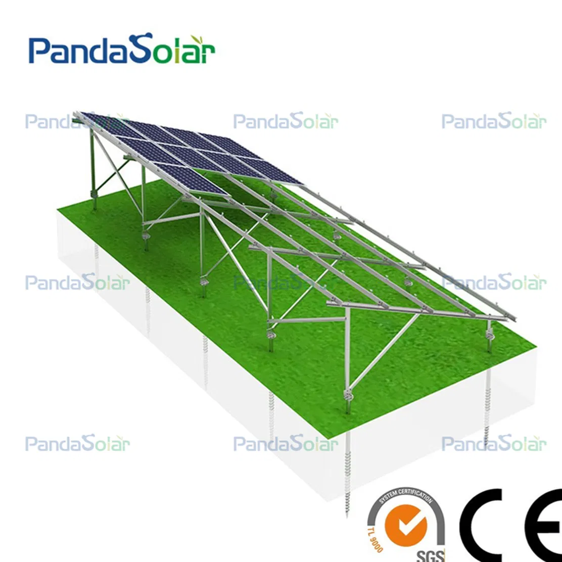 GM4 Mg-Al-Zn High Strength Plating Solar Panel Ground Mounting System Structure Supplier