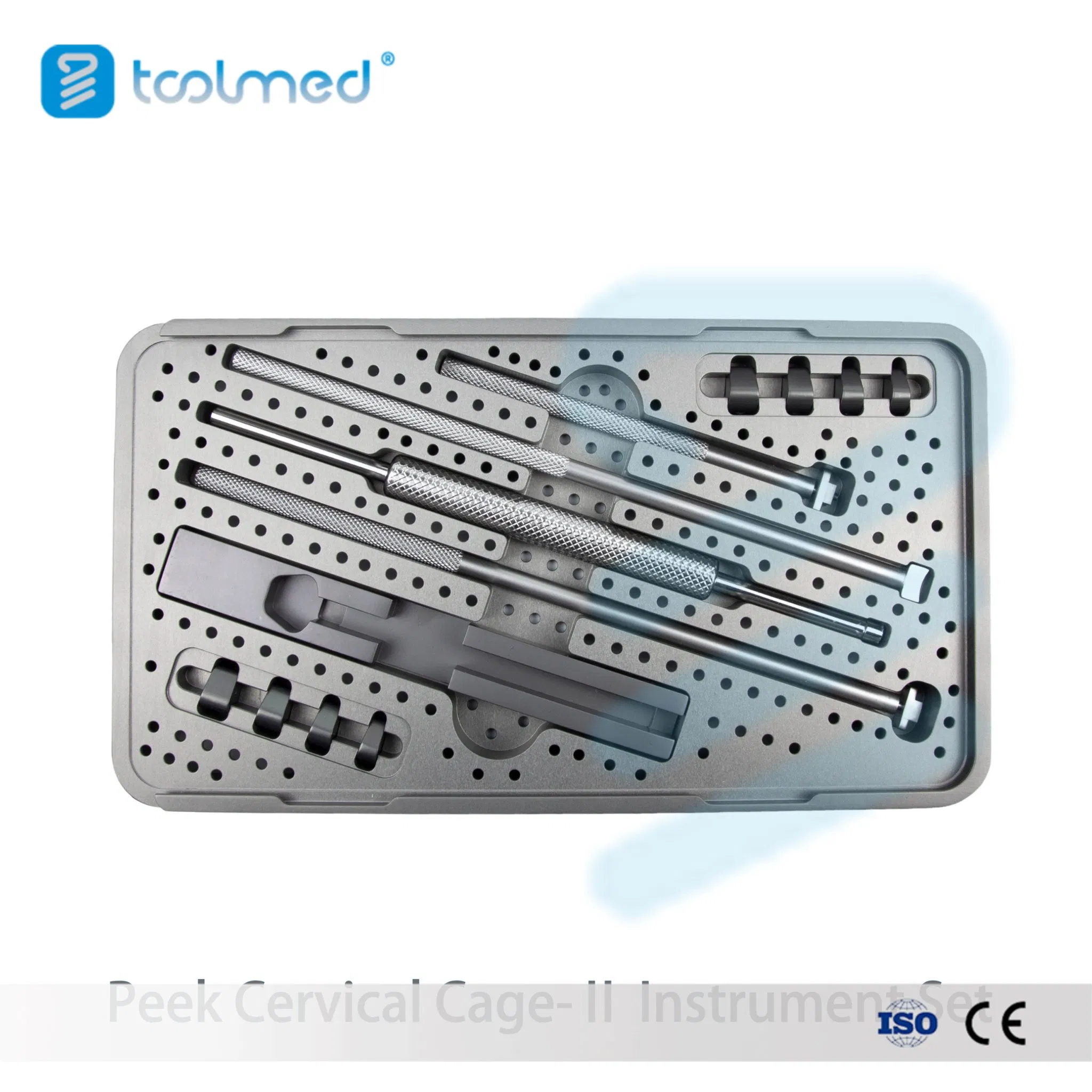 Spinal Cervical Peek Cage Implant Set Orthopedic Surgical Instrument Set
