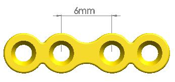 Jinlu Medical Orthopedic Implant 2.0mmstraight Maxillofacial Platetype-V