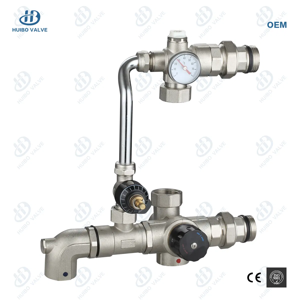 Nickel Plated Floor Heating Radiator Manifold Water Mixing System