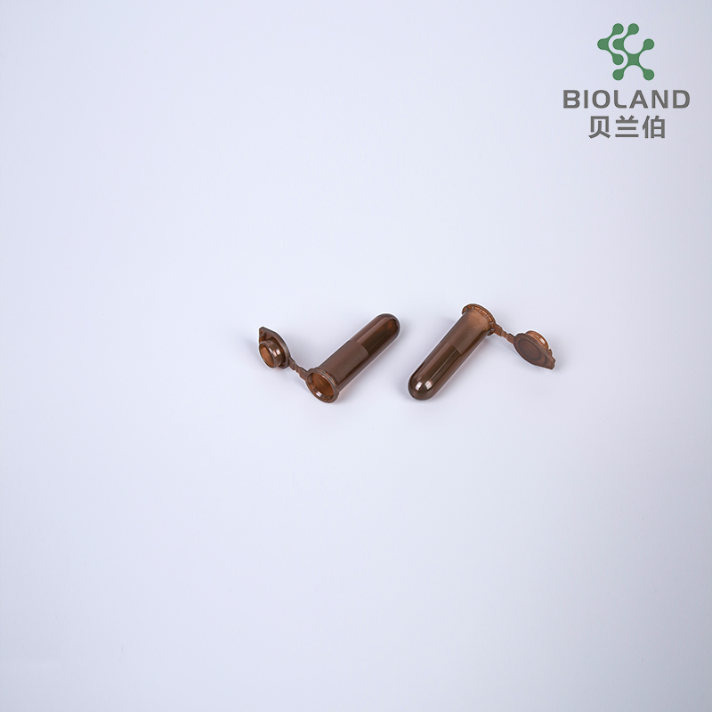 Bioland High Quality Microcentrifuge Tube Low Retention Sterile 1.5ml Natural Amber Laboratory Supplies