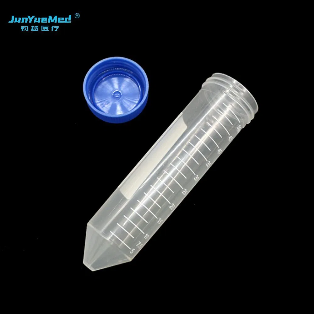 Junyuemed 50ml Blue Cap Orange Cap Centrifuge Tube