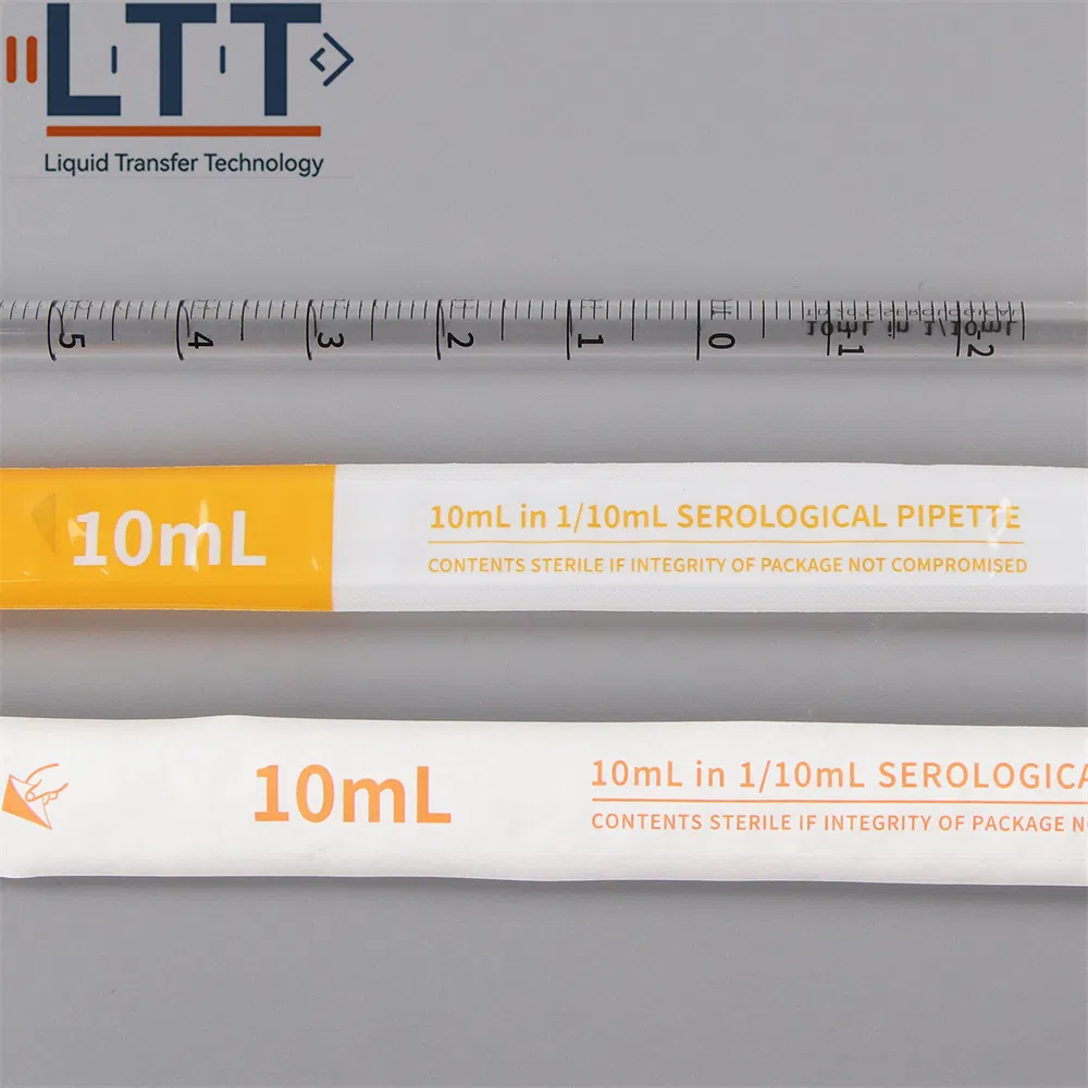Individually Wrapped Lab Consumables 10ml Transfer Pipettes Sterile Serological Pipette