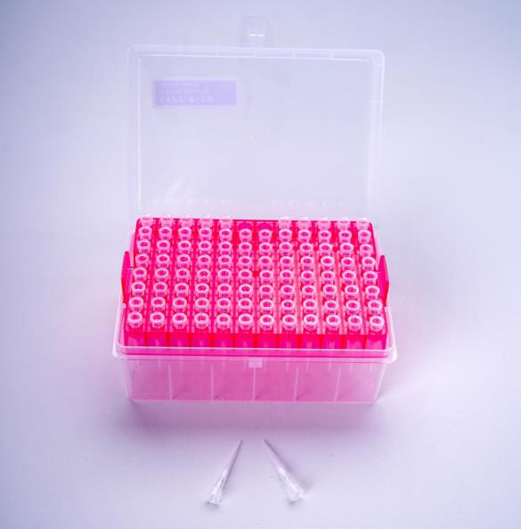 Laboratory Bagged Racked Clear Yellow Blue Low Rentation 10UL-1000UL Filtered Pipette Tip with Filter