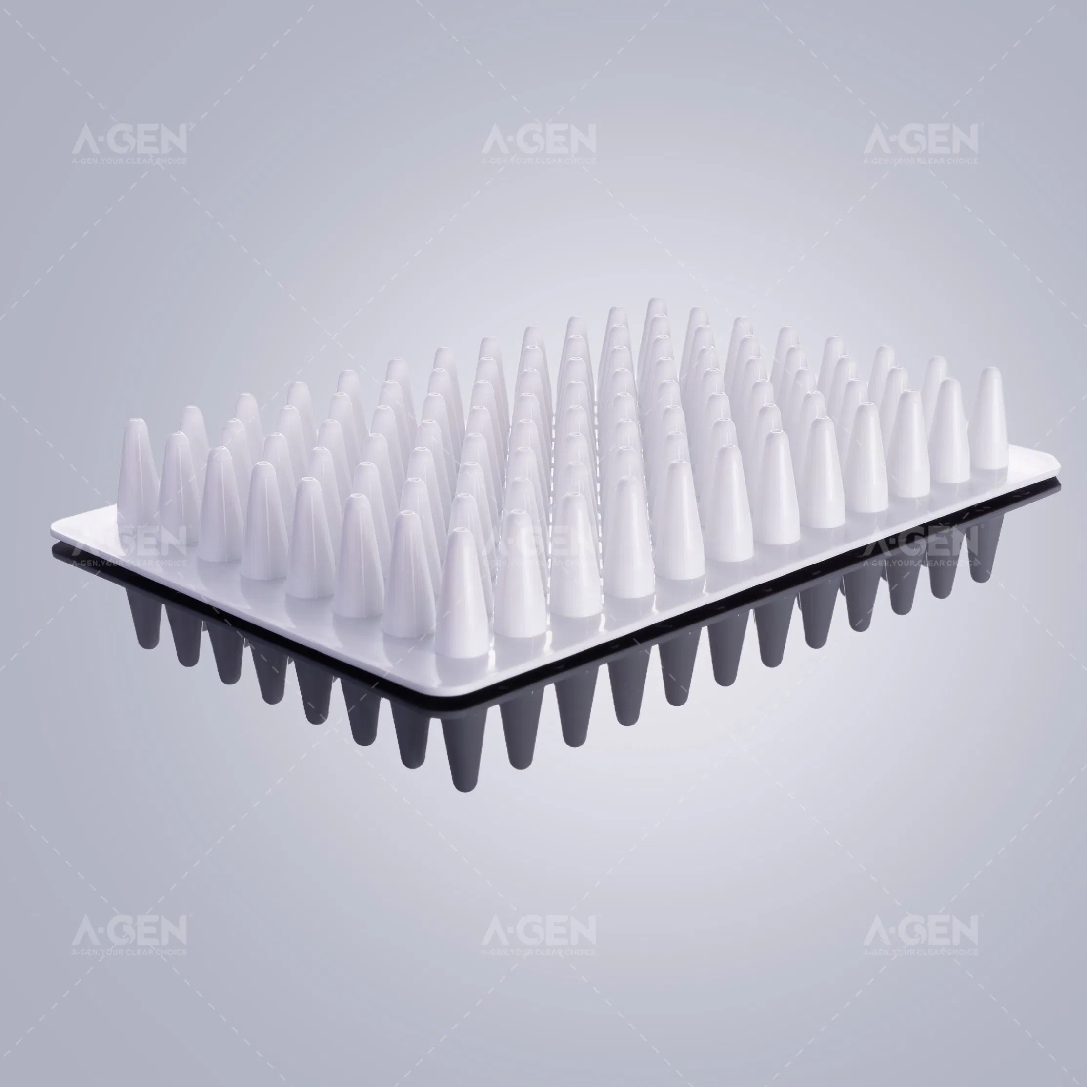 Lab Supplies Universal White No-Skirt 0.1ml 96 Well PCR Plate PCR-96-Ln-W