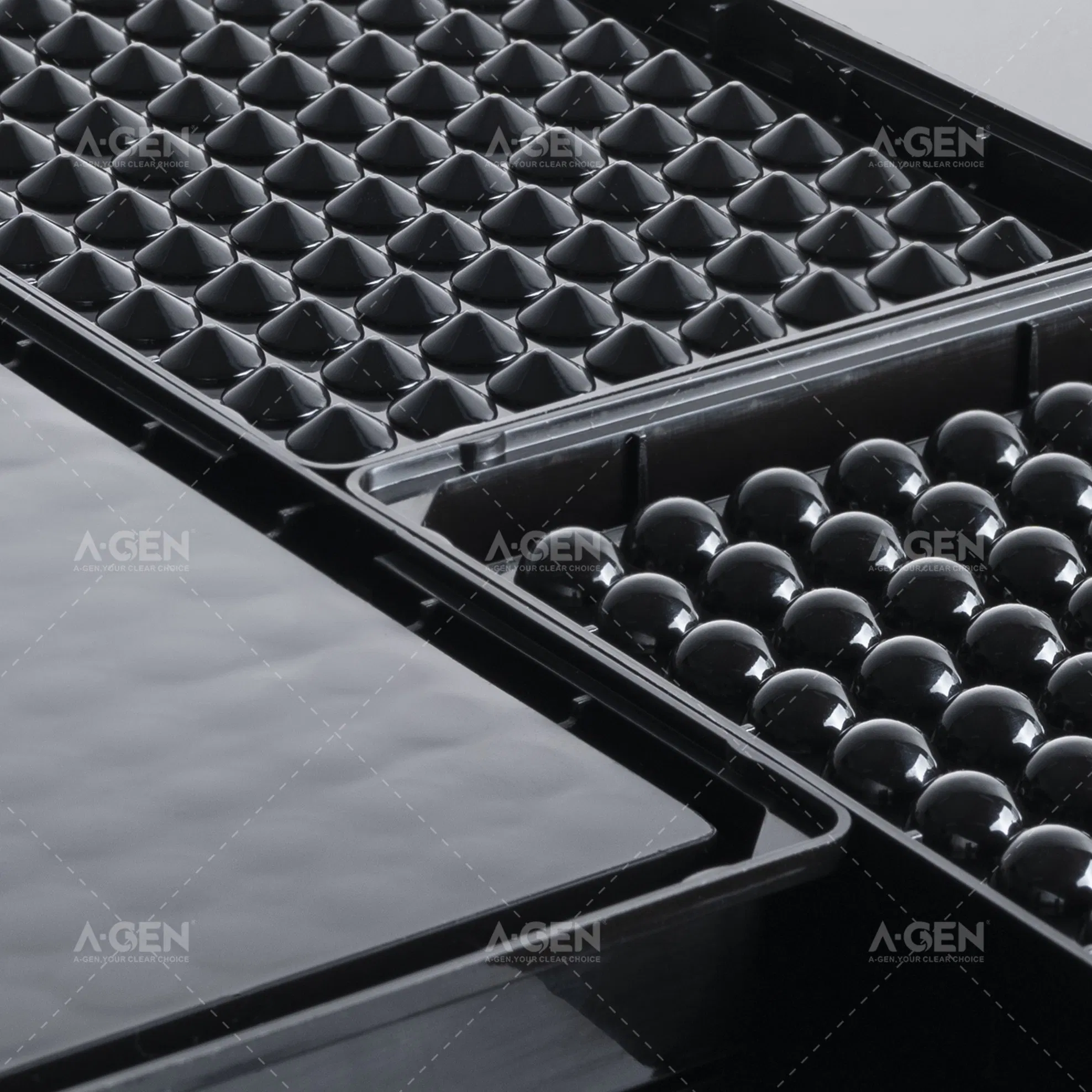 96 Round Well Black 0.36ml Deep Well Plate (MicroPlate, V-bottom) for Lab Use