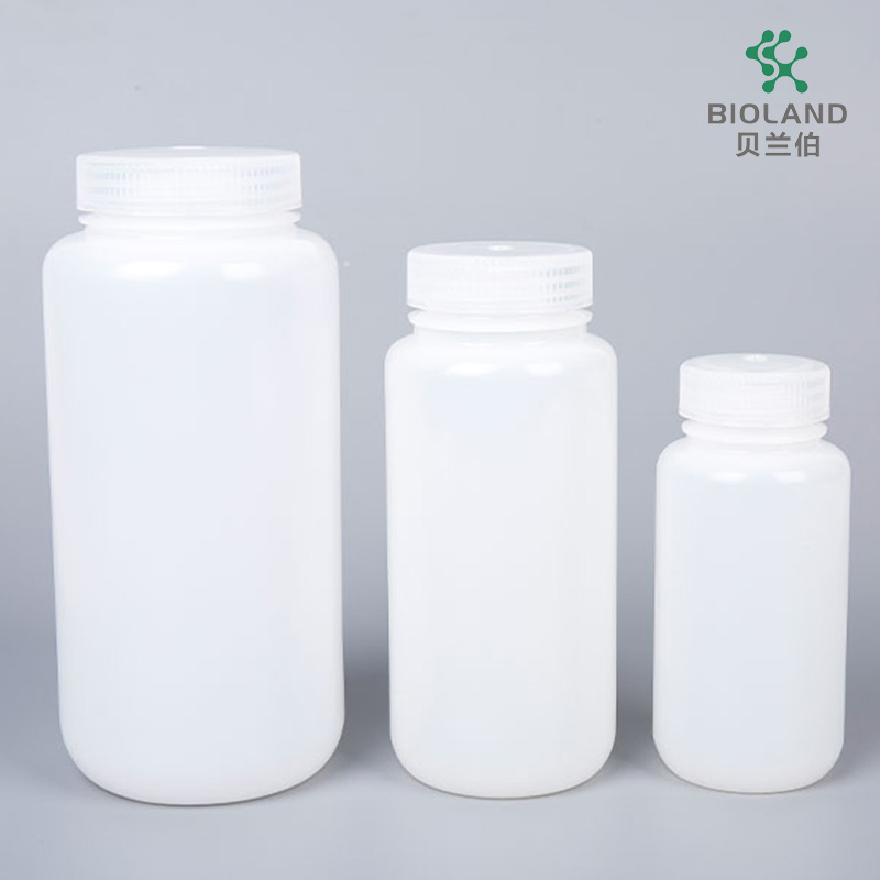 Manufacturer Wholesale 15ml HDPE Reagent Bottle Clear Lab ISO Certified Wide-Mouth OEM Customizable for Lab