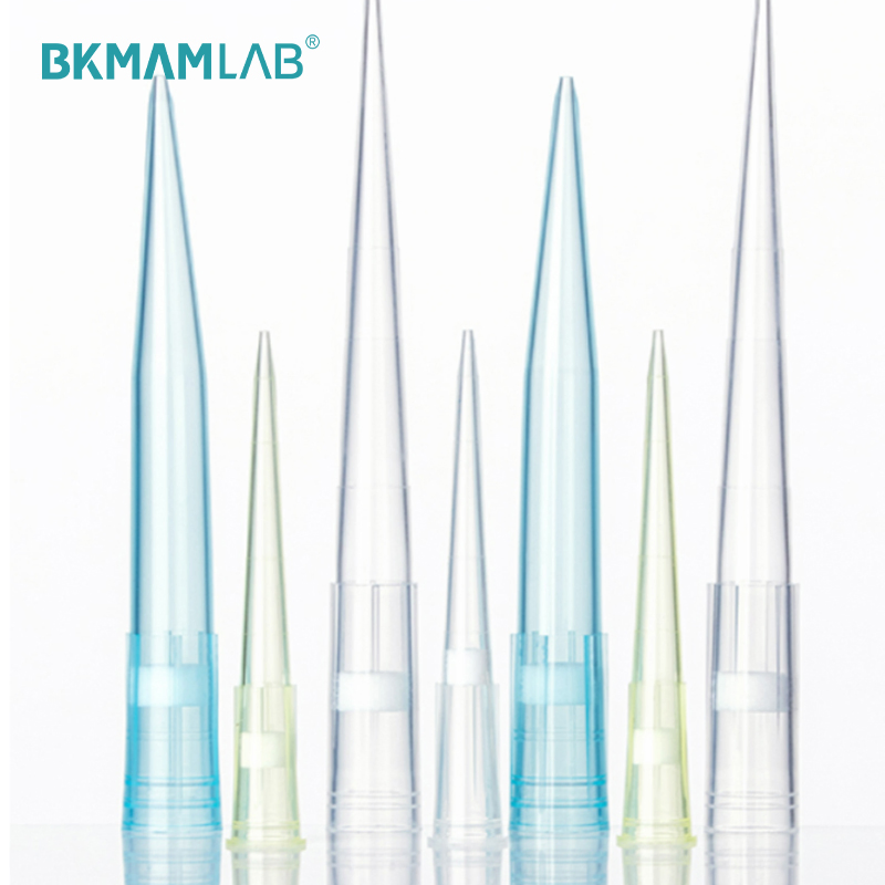 Transparent Yellow Blue Sing-Use Pipette Tip with Rack/Bag Packaging Filter Pipette Tip