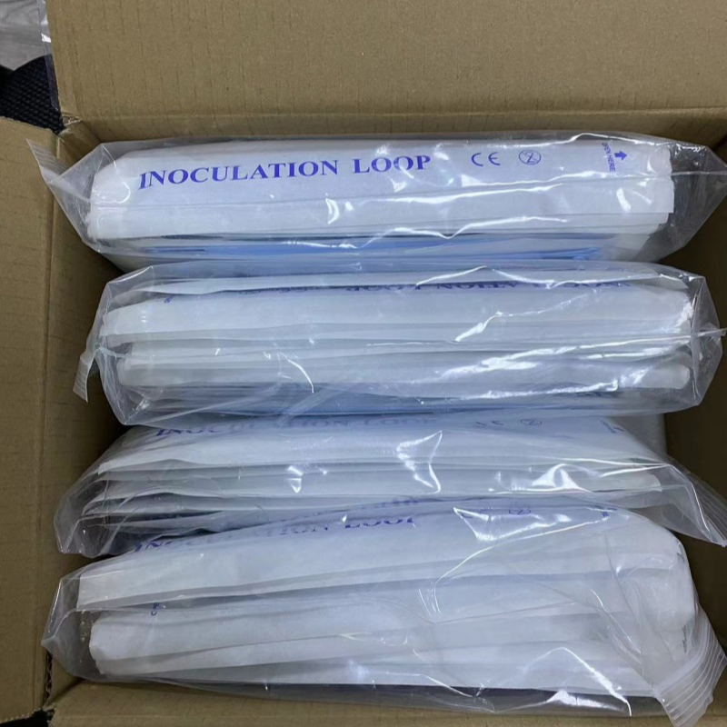 High Quality Hot Sale Laboratory Supplies Blue Plastic Disposable Sterile Inoculating Loops