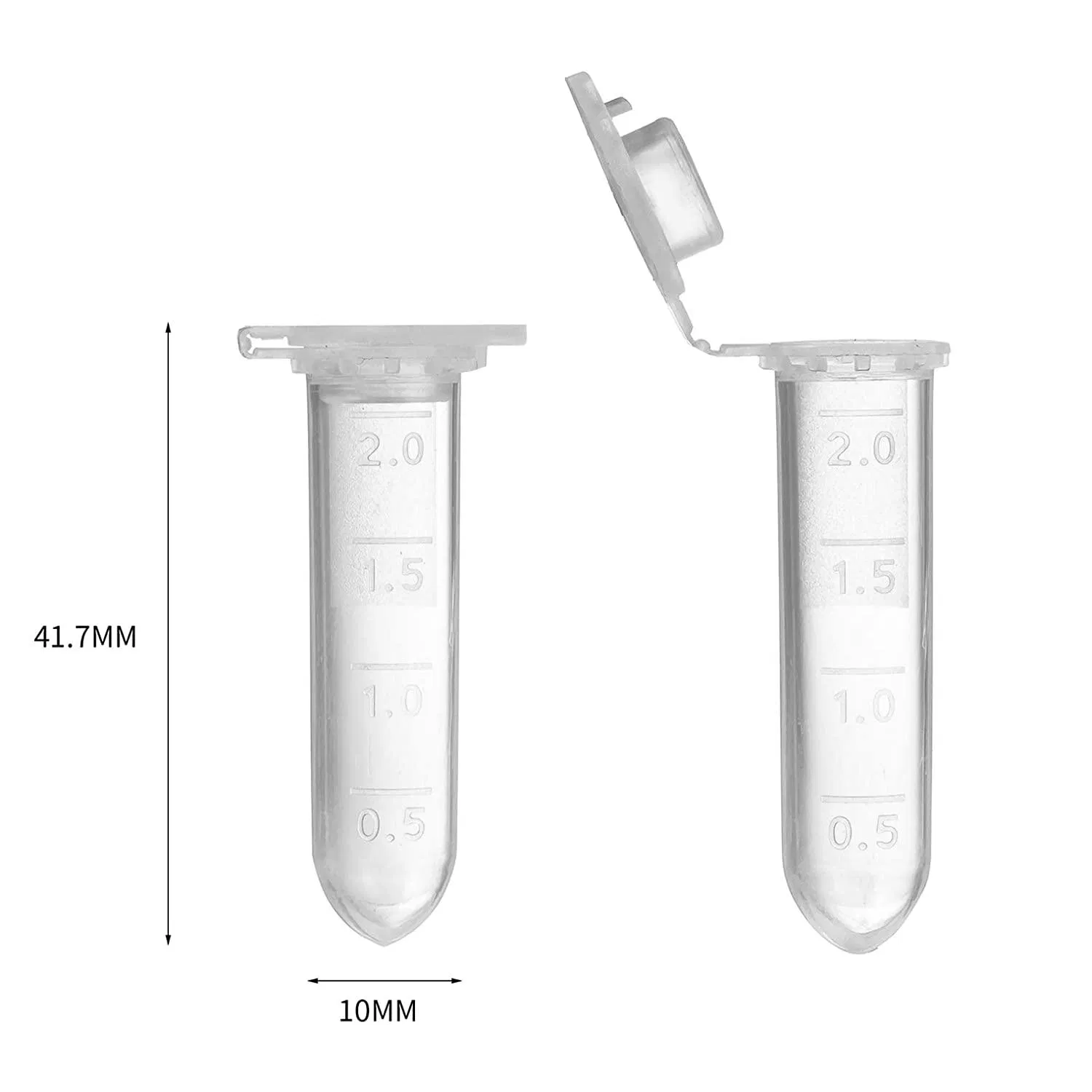 5ml U Bottom Falcon Tube Centrifuge Tube for Lab with Printed Graduation
