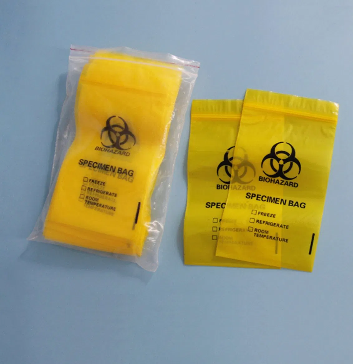 Wholesale Medical Disposable Waste Bags Plastic Autoclavable Biohazard Bag Specimen Bags