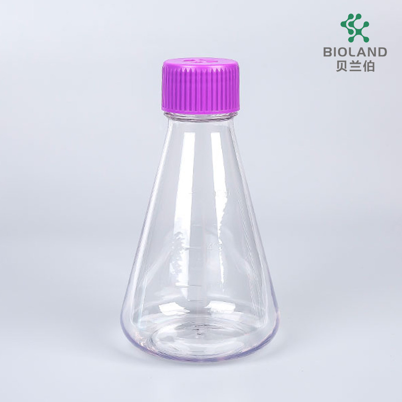 Durable PETG Shake Flask for Laboratory Cell Culture Applications