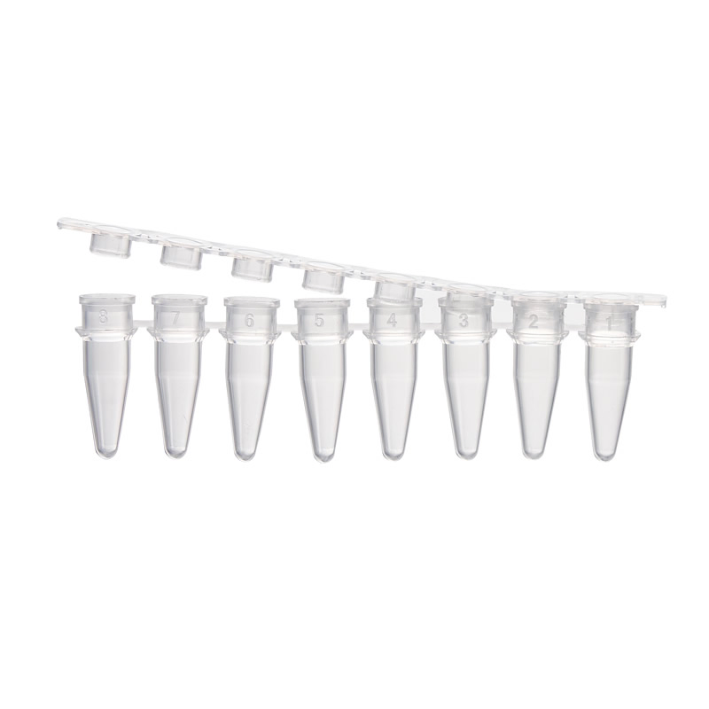 8 Strips PCR Tubes 0.2ml Micro Centrifuge Tube High Quality Extra Thin Wall