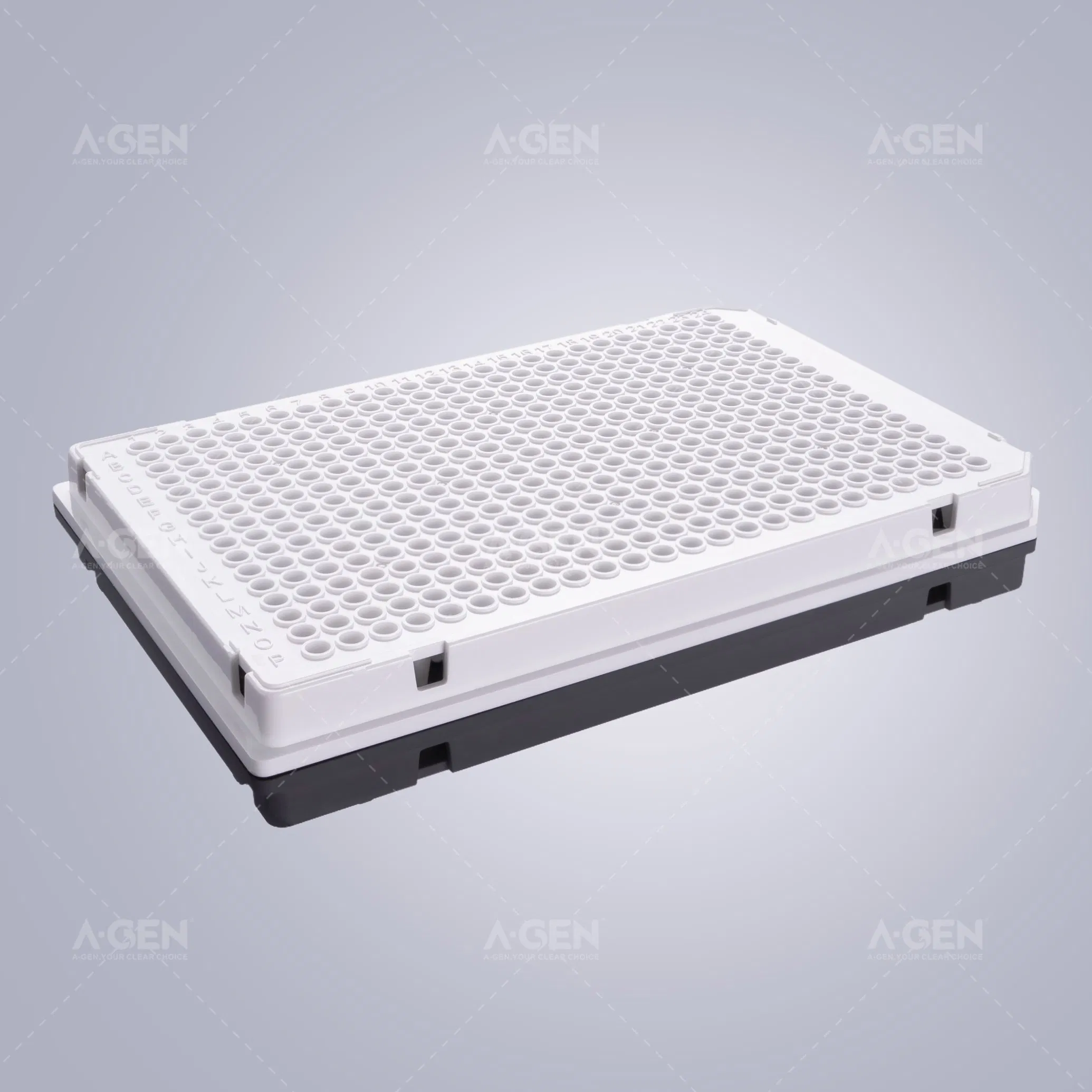 White Lab 40μL Fully Skirted 384-Well PCR Plate, Plastic Tube Sterile