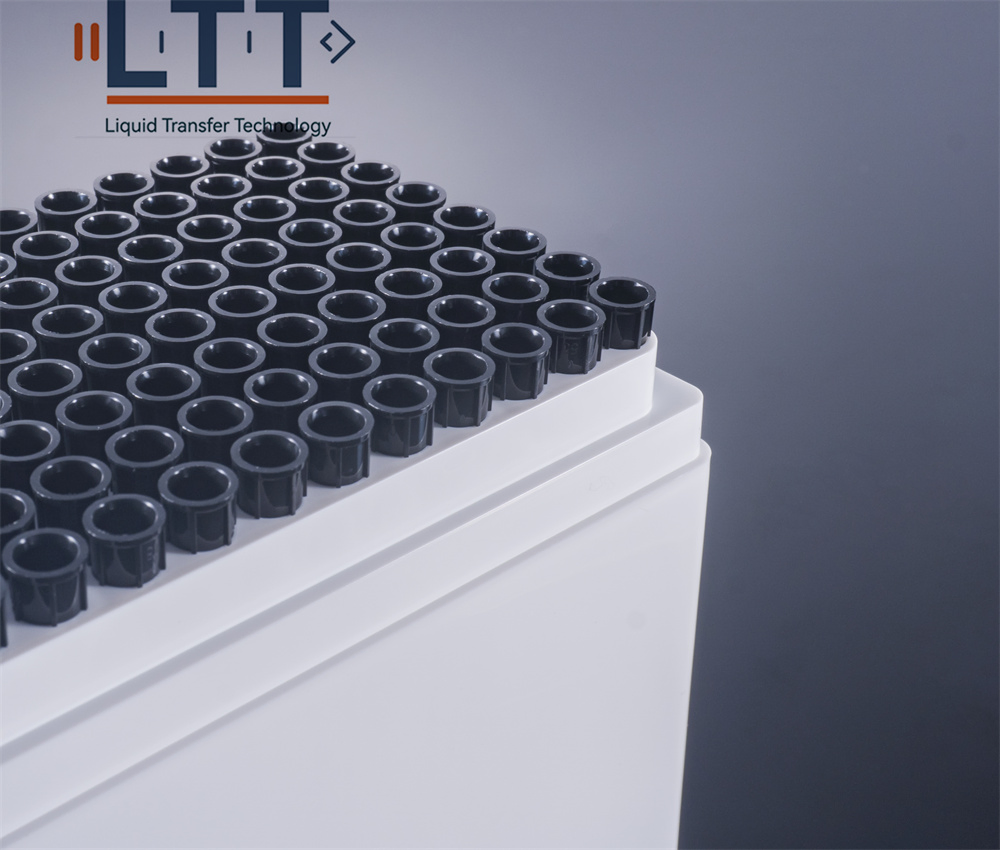 Hot Sale Disposable Black Plastic Sterile 1000UL Tecan Conductive Filter Pipette Tips with Box