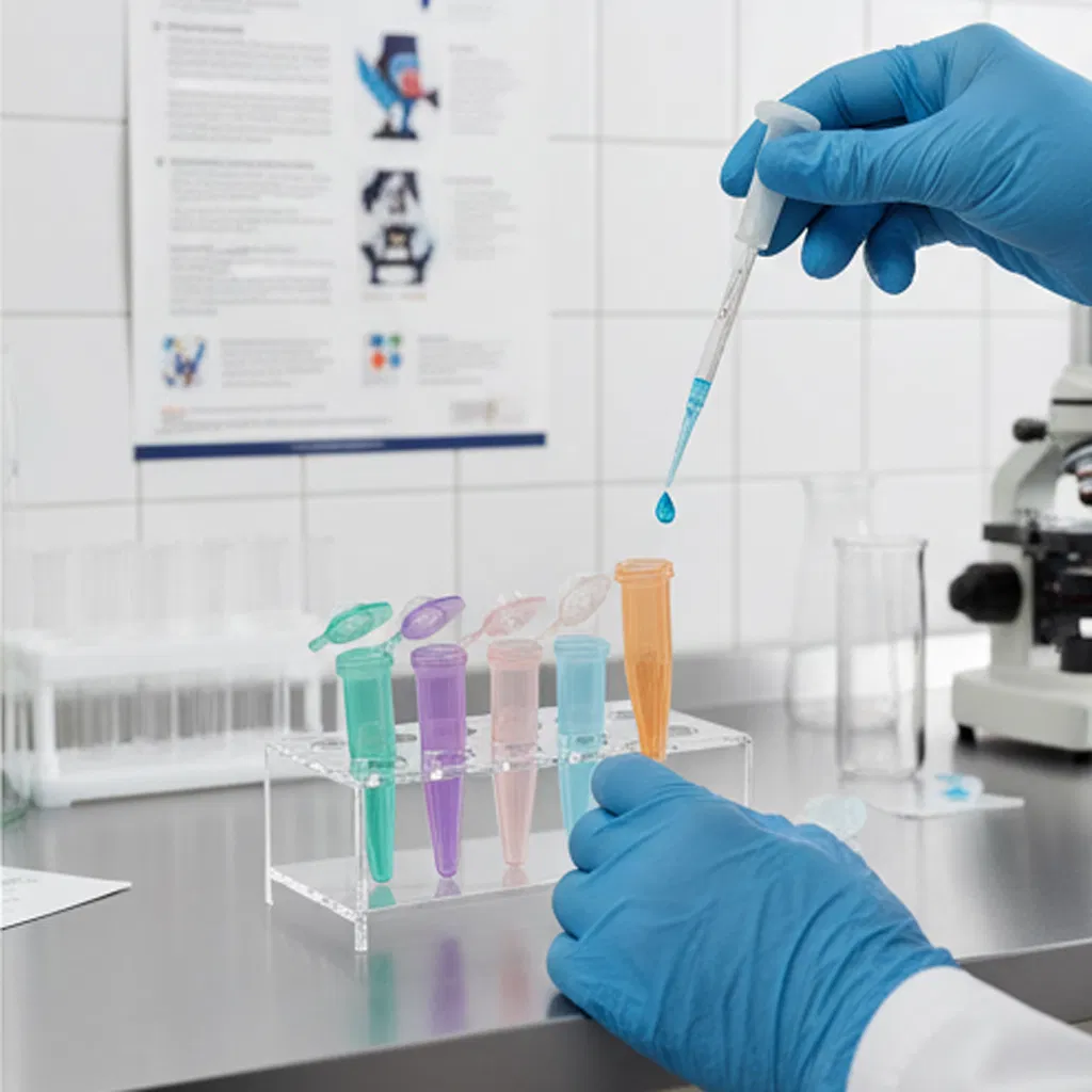 0.5ml Cone Bottom Microcentrifuge Test Tubes for Labs