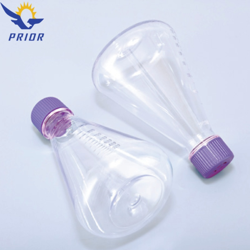 250ml Laboratory PC Cell Culture Flat Bottom Erlenmeyer Flask