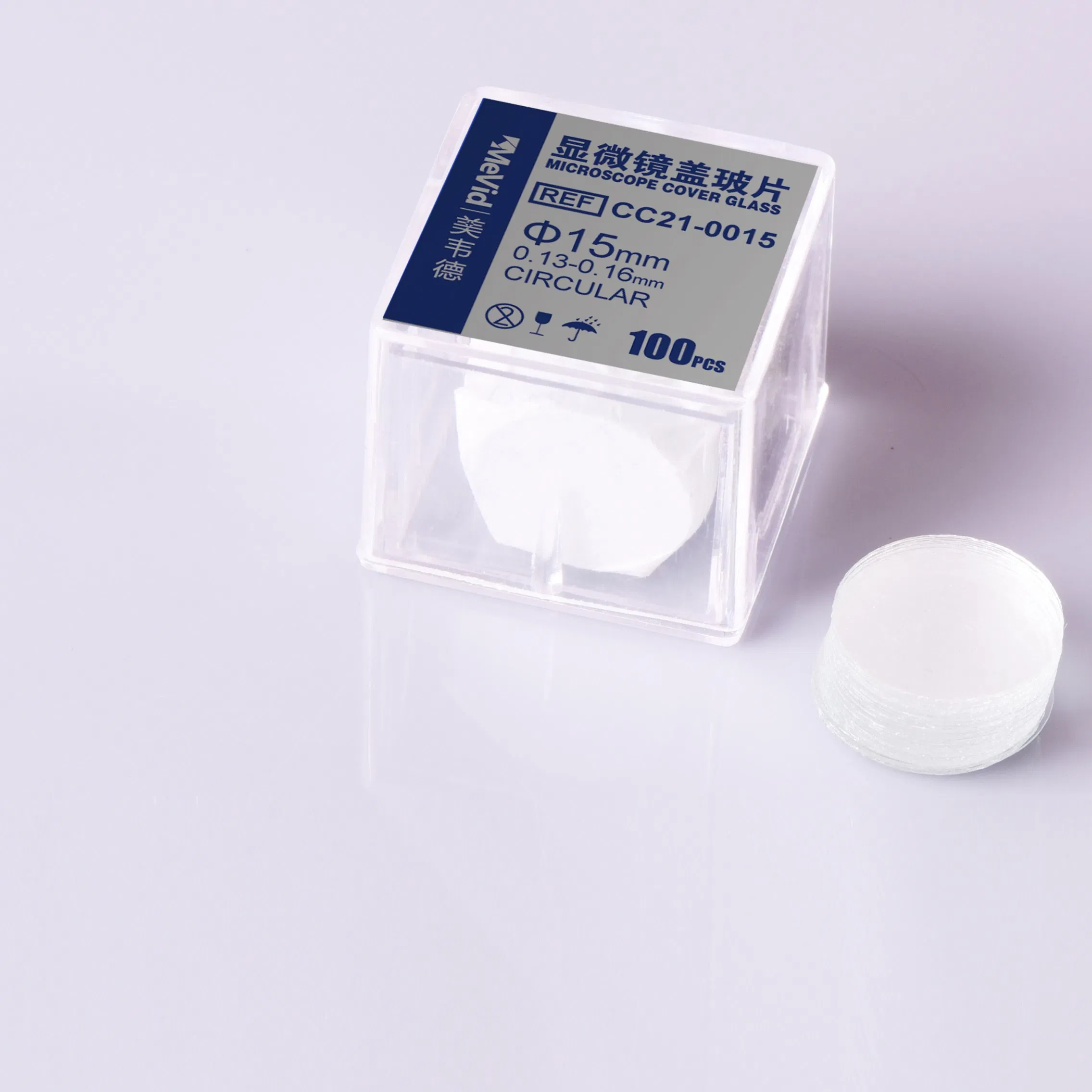 Microscope Slide Pre-Cleaned Cirglas Cover Glass for Lab Use