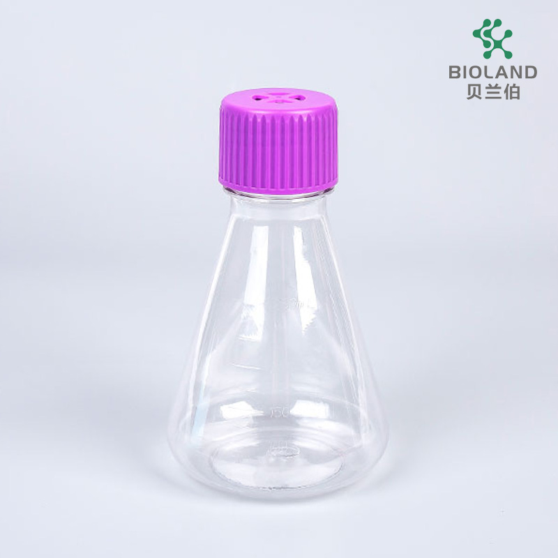 250ml Erlenmeyer Flask Plastic PETG Shake Flask Suspension Cell Culture Flask
