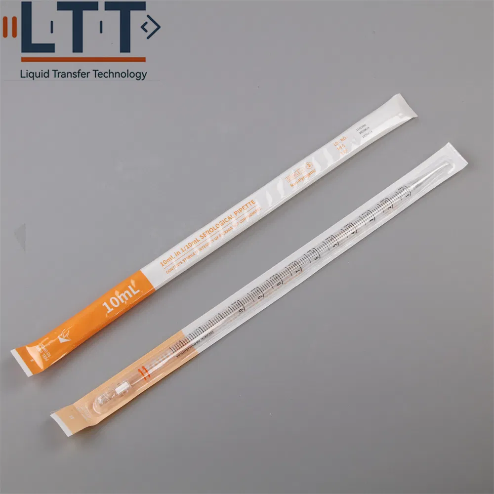 Individually Wrapped Lab Consumables 10ml Transfer Pipettes Sterile Serological Pipette