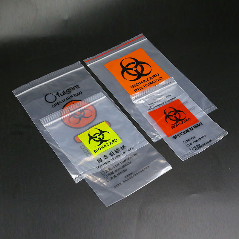 Customized Three-Layer Biological Specimen Transport Baq Zip Lock Bag Biohazard Sample
