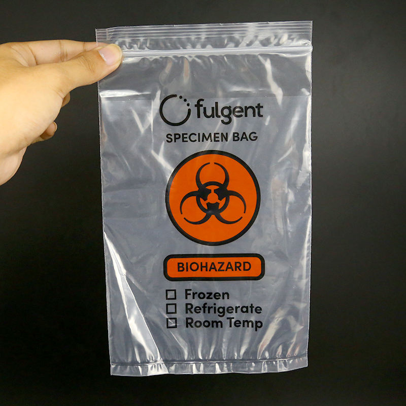 Customized Three-Layer Biological Specimen Transport Baq Zip Lock Bag Biohazard Sample