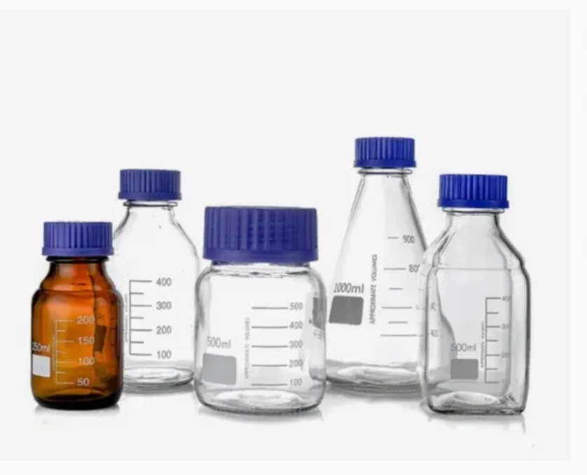 Premium Glass Reagent Bottle for Safe Storage and Precision Measurement